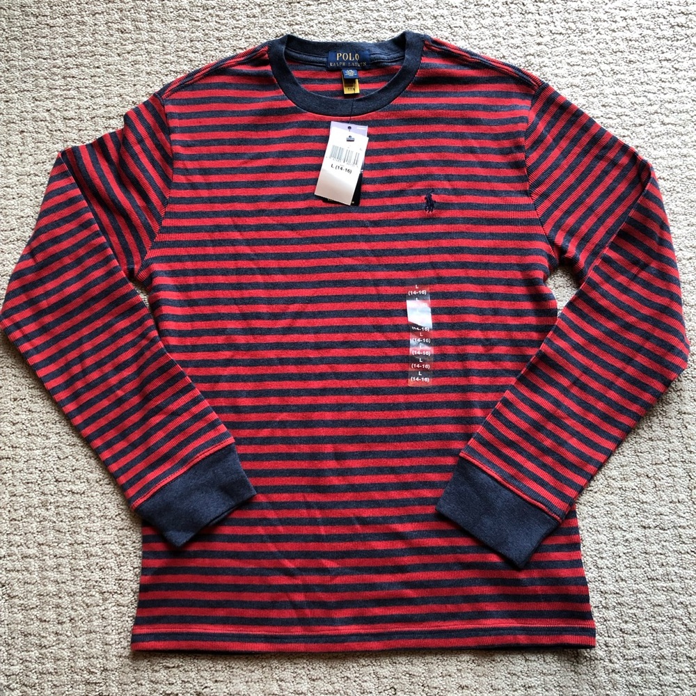 NWT Polo Ralph Lauren Boy’s Striped Long Sleeve Tshirt